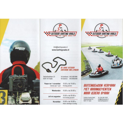 Bestel gratis folders van Outdoor Karting Vaals