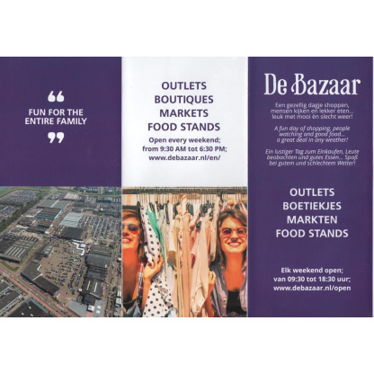 Bestel gratis de folder van de Bazaar in Beverwijk