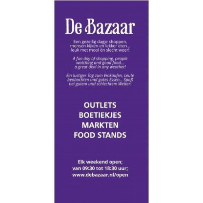 Bestel gratis de folder van De Bazaar in Beverwijk