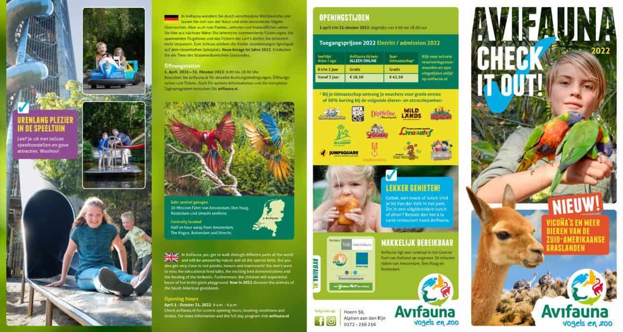 Vogelpark Avifauna 2022 – Alphen aan den Rijn – Foldersbestellen.nl