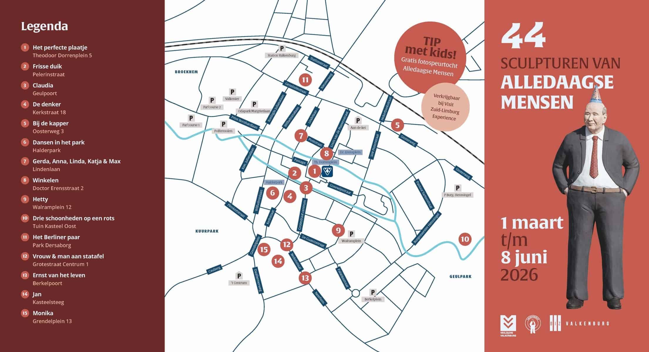 44 sculpturen van alledaagse mensen 1 maart t/m 8 juni 2026 Valkenburg - Afbeelding 2