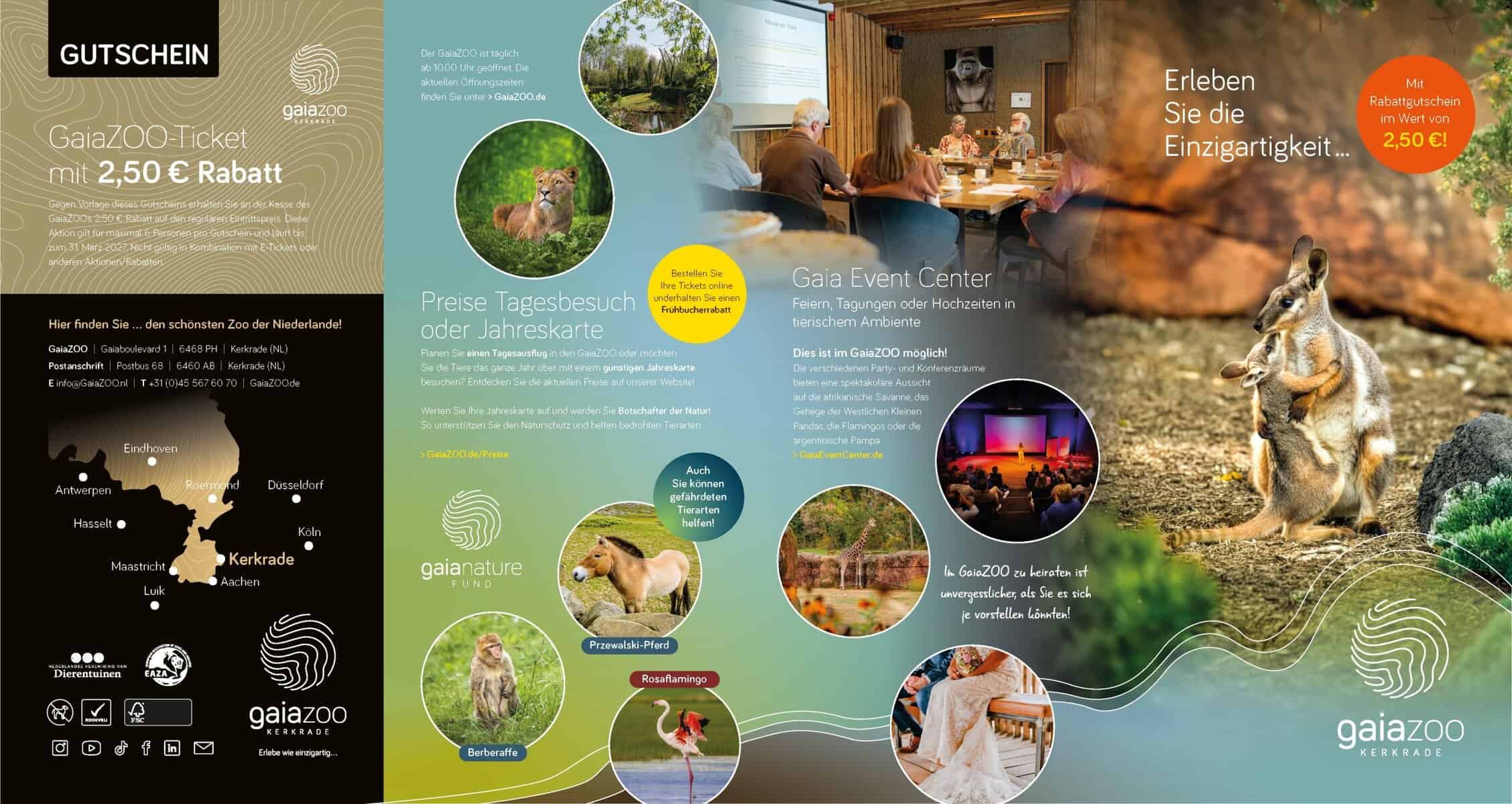 GaiaZOO Kerkrade + kortingsbon van € 2,50Duitstalig - Afbeelding 2