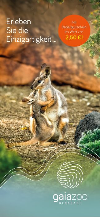 GaiaZOO Kerkrade + kortingsbon van € 2,50Duitstalig