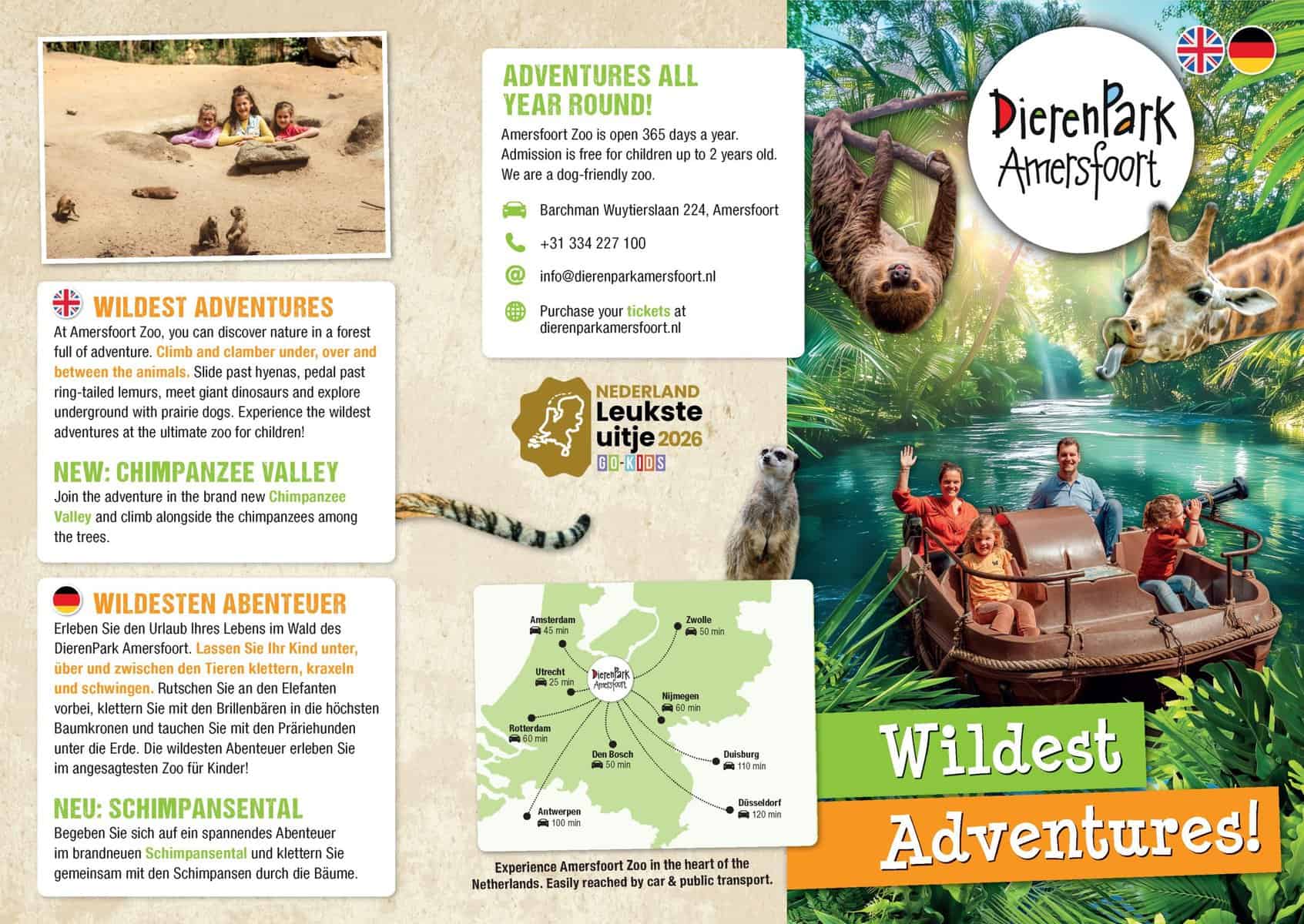 Dierenpark Amersfoort (Duits en Engelstalig) - Afbeelding 3