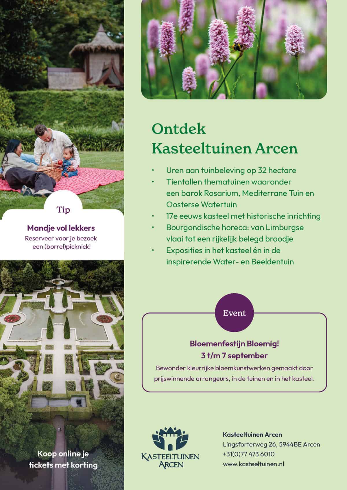 Kasteeltuinen Arcen Zomers Genieten - Afbeelding 2